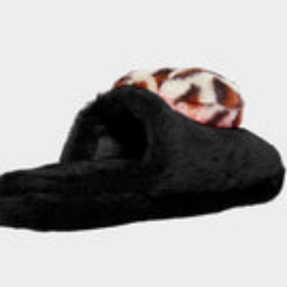 BETSEY JOHNSON ANIMAL PRINT HEART SLIPPERS NWT - Picture 2 of 6